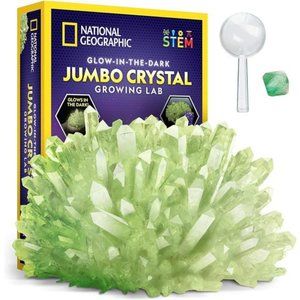 Jumbo Crystal Growing Kit - Grow Your Own Giant Glow in The Dark Crystal